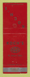 Matchbook Cover - Koch's St Marys OH WEAR