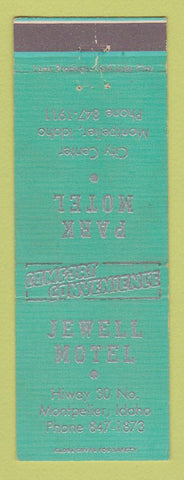 Matchbook Cover - Park Jewell Motel Montpelier ID