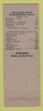 Matchbook Cover - Stevens Phillips 66 oil gas Burlington Colorado cafe WORN
