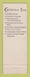 Matchbook Cover - Caravan Inn Riverside CA