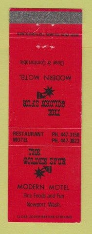 Matchbook Cover - Golden Spur Motel Newport WA