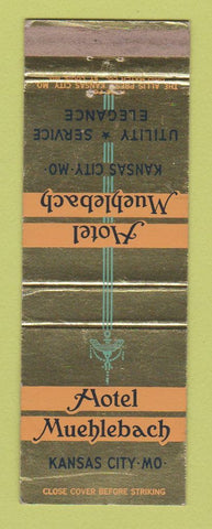 Matchbook Cover - Hotel Muehlebach Kansas City MO
