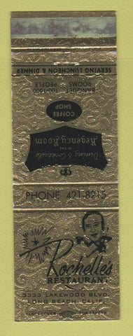 Matchbook Cover - Rochelle's Restaurant Long Beach CA