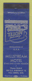 Matchbook Cover - Millstream Motel Fall Creek WI