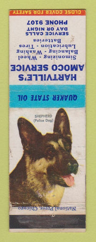 Matchbook Cover - Hartville's Amoco oil gas OH WEAR