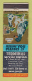 Matchbook Cover - Terminal Service oil gas Macon GA