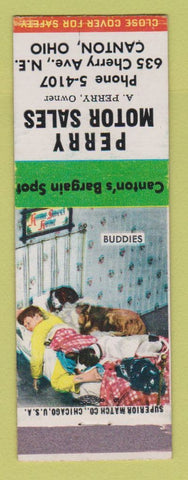 Matchbook Cover - Perry Motor Sales Canton OH