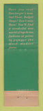 Matchbook Cover - L Bamberger Store
