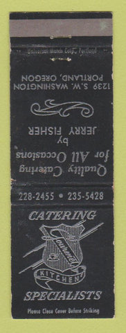 Matchbook Cover - Gourmet Kitchen Portland OR Catering