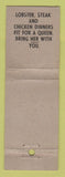 Matchbook Cover - Oasis Restaurant Orange CT feature lobster