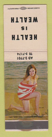 Matchbook Cover - Massage Auburn Mercer Island WA pinup WEAR