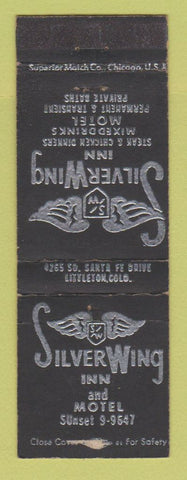 Matchbook Cover - Silvre Wing Inn Motel Littleton Colorado