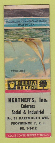 Matchbook Cover - Heather's Catering Providence RI WEAR