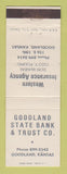 Matchbook Cover - Goodland State Bank and Trust Goodland KS