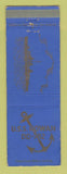Matchbook Cover - USS Rowan DD 782 Military Navy