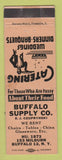 Matchbook Cover - Buffalo Supply Catering Buffalo NY Czuprynski