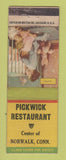 Matchbook Cover - Pickwick Restaurant Norwalk CT WWII