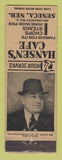 Matchbook Cover - Hansen's Cafe Seneca NE