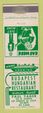 Matchbook Cover - Budapest Hungarian Restaurant Los Angeles CA WEAR