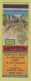 Matchbook Cover - Norwalk Radio Appliance Shop Norwalk CT