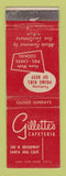 Matchbook Cover - Gillette's Cafeteria Santa Ana CA WEAR