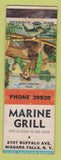 Matchbook Cover - Marine Grill Niagara Falls NY