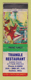 Matchbook Cover - Triangle Restaurant Canton OH WEAR