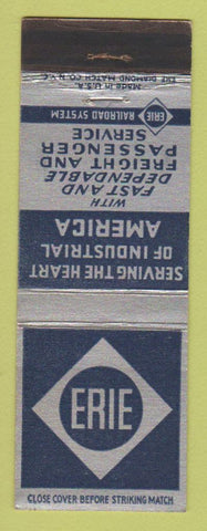Matchbook Cover - Erie Railroad