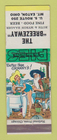 Matchbook Cover - The Breezeway Mount Eaton OH hillbilly