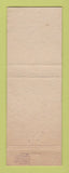 Matchbook Cover - The Breezeway Mount Eaton OH hillbilly