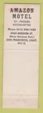 Matchbook Cover - Pelissier Motel Santa Rosa CA