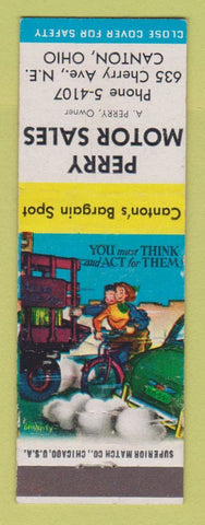 Matchbook Cover - Perry Mtoor Sales Canton OH