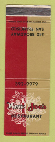 Matchbook Cover - New Joe's Restaurant San Francisco CA