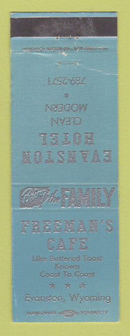 Matchbook Cover - Freeman's Cafe Evanston WY