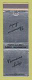 Matchbook Cover - Normanna Lodge Everett WA WEAR