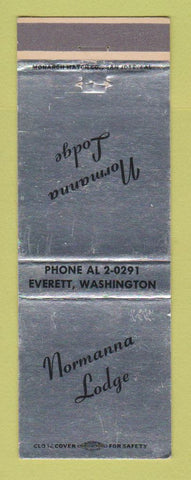 Matchbook Cover - Normanna Lodge Everett WA WEAR