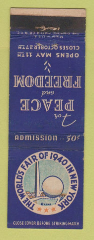 Matchbook Cover - 1939-40 New York World's Fair