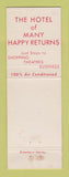 Matchbook Cover - Bismarck Hotel Chicago IL WEAR
