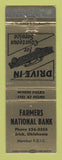 Matchbook Cover - Farmers National Bank Erick OK