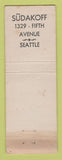 Matchbook Cover - Sudakoff Flowers Seattle WA WORN
