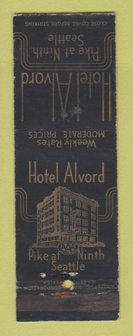 Matchbook Cover - Hotle Alvord Seattle WA  WEAR
