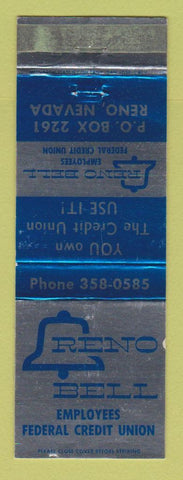 Matchbook Cover - Reno Bell Employees Credit Union NV