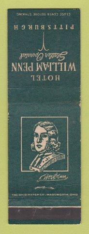 Matchbook Cover - Hotel William Penn Pittsburgh PA