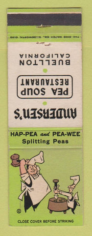 Matchbook Cover - Andersen's Pea Soup Restaurant Buellton CA