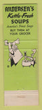 Matchbook Cover - Andersen's Pea Soup Restaurant Buellton CA