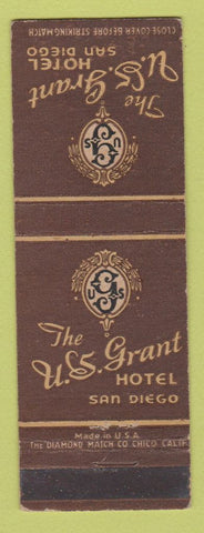 Matchbook Cover - US Grant Hotel San Diego CA