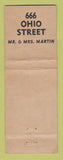 Matchbook Cover - Goodie Shop Cafeteria Terre Haute IN