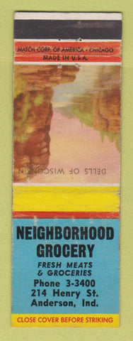 Matchbook Cover - Neighborhood Grocery Anderson IN WEAR