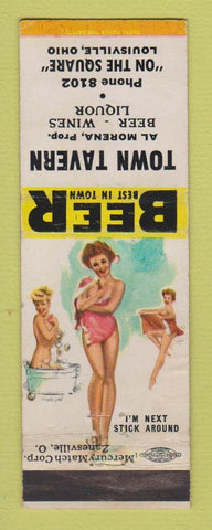 Matchbook Cover - Town Tavern Louisville OH pinup