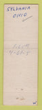 Matchbook Cover - The Barn Georgia Brock pinup Sylvania OH WEAR